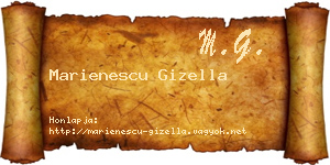 Marienescu Gizella névjegykártya